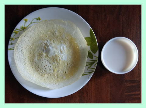 egg-appam-with-milk