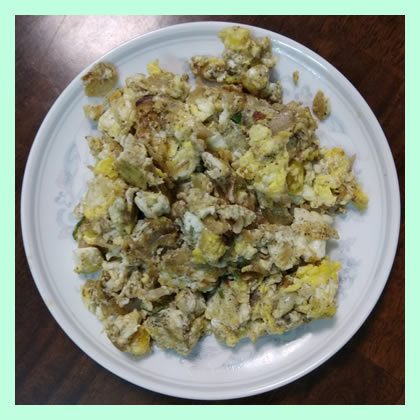 egg-poriyal-on-a-plate